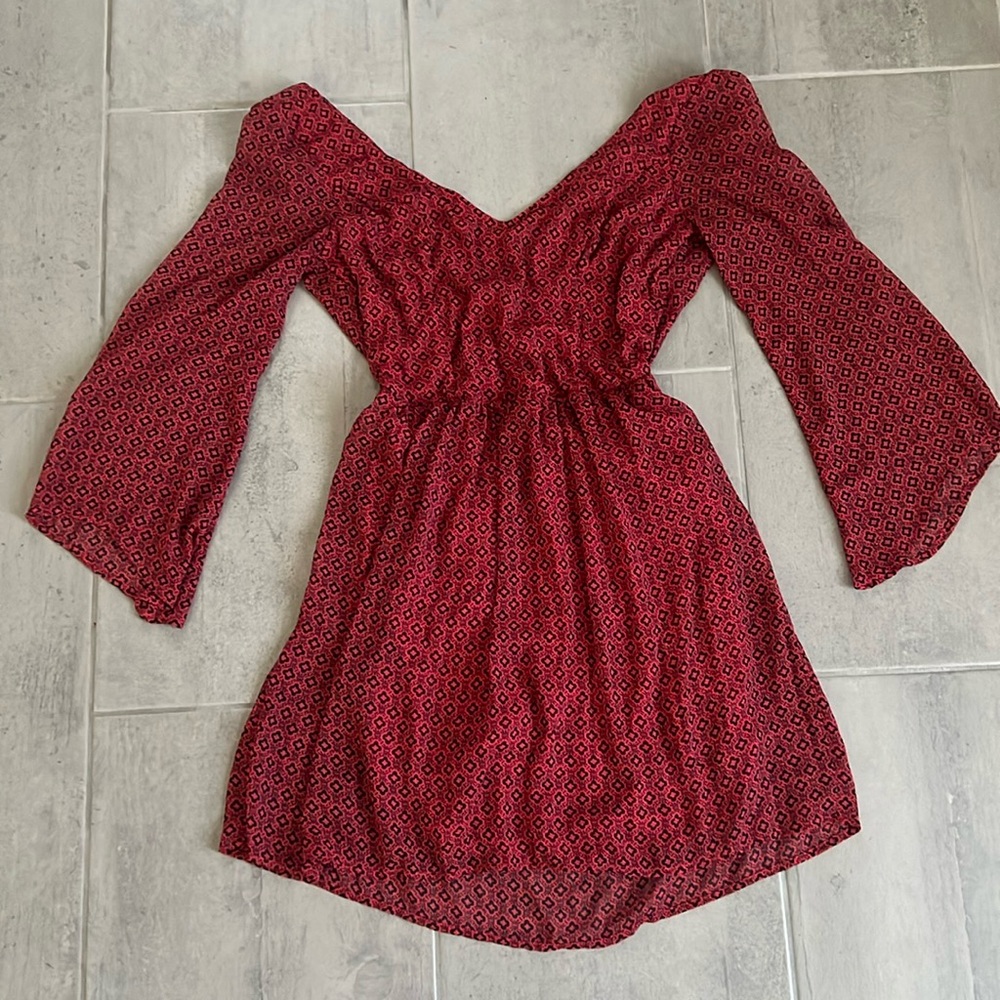 Red Open Back Hollister Dress